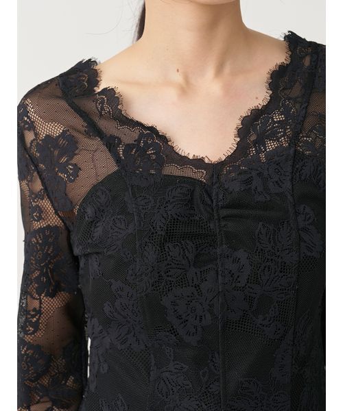 SNIDEL(スナイデル)の「カットレースTOPS(Tシャツ/カットソー・レディース・ブラック/ライトブルー/ホワイト・F)」の8枚目の写真