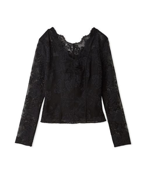 SNIDEL(スナイデル)の「カットレースTOPS(Tシャツ/カットソー・レディース・ブラック/ライトブルー/ホワイト・F)」の15枚目の写真