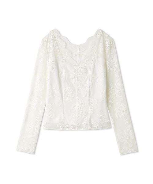 SNIDEL(スナイデル)の「カットレースTOPS(Tシャツ/カットソー・レディース・ブラック/ライトブルー/ホワイト・F)」の14枚目の写真