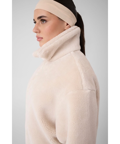 AMALIA Sherpa Zip Sweat ジャケット ボアジャケット | GUESS(ゲス