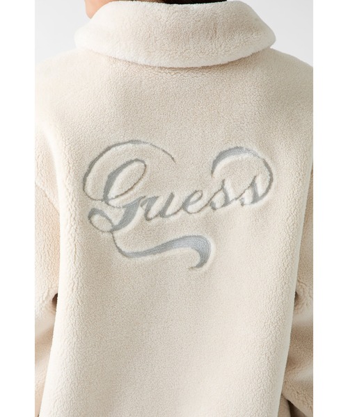 AMALIA Sherpa Zip Sweat ジャケット ボアジャケット | GUESS(ゲス