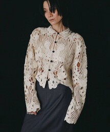 Cutwork Opencollar Shirts（シャツ/ブラウス）｜anuke（アンヌーク
