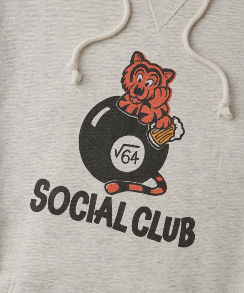 OUTSTANDING(アウトスタンディング)の「V.S.C フードスウェット(SOCIAL CLUB)_1%OATMEAL(パーカー・メンズ・その他・MEDIUM/LARGE/X-LARGE)」の4枚目の写真