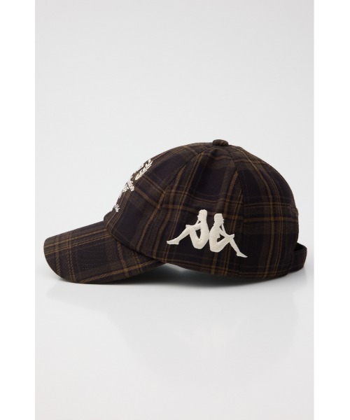 SLY（スライ）の「KAPPA x SLY CHECK CAP カッパスライチェックキャップ 秋服（キャップ・レディース・ブラウン系その他2/ネイビー系・FREE）」の4枚目の写真