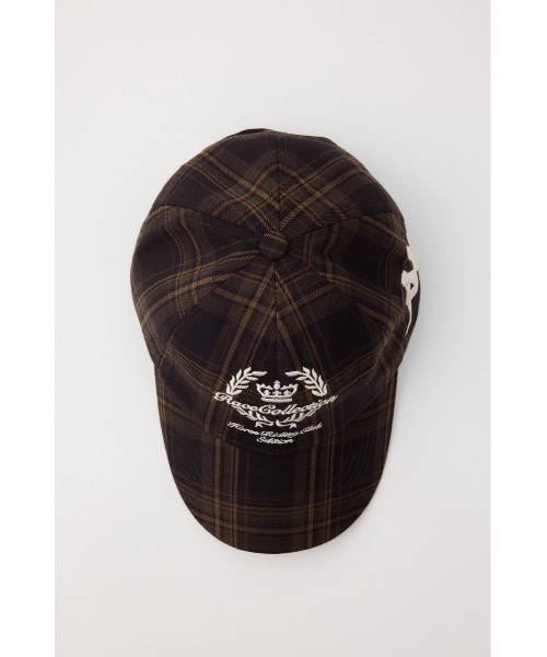 SLY（スライ）の「KAPPA x SLY CHECK CAP カッパスライチェックキャップ 秋服（キャップ・レディース・ブラウン系その他2/ネイビー系・FREE）」の6枚目の写真