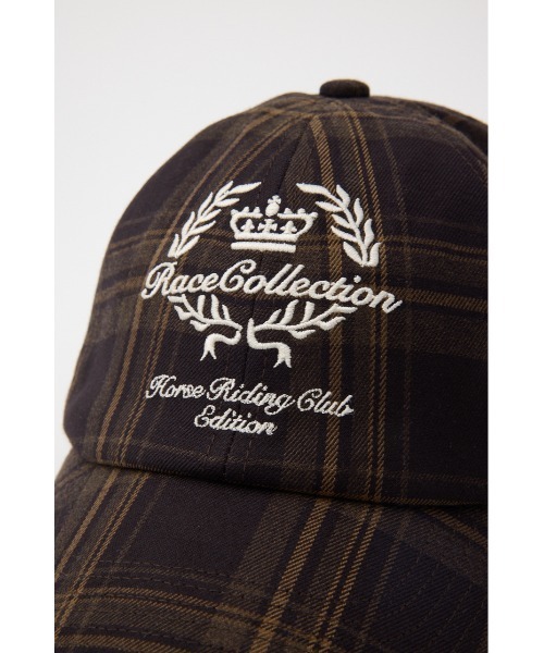 SLY（スライ）の「KAPPA x SLY CHECK CAP カッパスライチェックキャップ 秋服（キャップ・レディース・ブラウン系その他2/ネイビー系・FREE）」の7枚目の写真