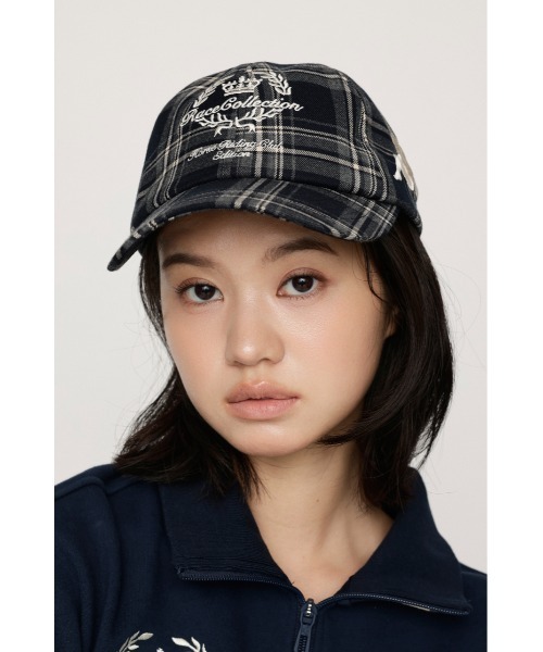 SLY（スライ）の「KAPPA x SLY CHECK CAP カッパスライチェックキャップ 秋服（キャップ・レディース・ブラウン系その他2/ネイビー系・FREE）」の17枚目の写真