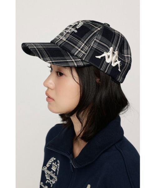 SLY（スライ）の「KAPPA x SLY CHECK CAP カッパスライチェックキャップ 秋服（キャップ・レディース・ブラウン系その他2/ネイビー系・FREE）」の18枚目の写真