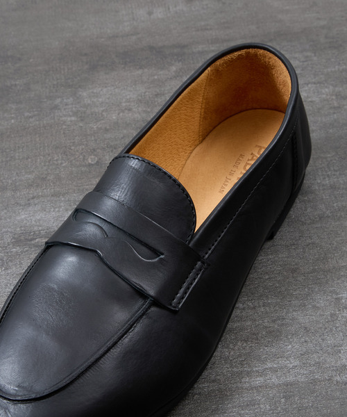 PADRONE（パドローネ）の「PADRONE パドローネ / FT Loafers フラットソールレザーローファー / PU8185-2002（ローファー・メンズ・ブラウン/ブラック・42/41/40）」の6枚目の写真