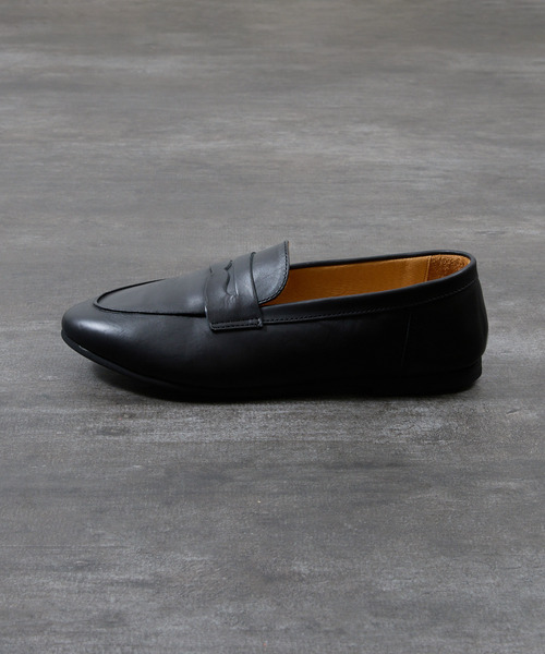 PADRONE（パドローネ）の「PADRONE パドローネ / FT Loafers フラットソールレザーローファー / PU8185-2002（ローファー・メンズ・ブラウン/ブラック・42/41/40）」の7枚目の写真
