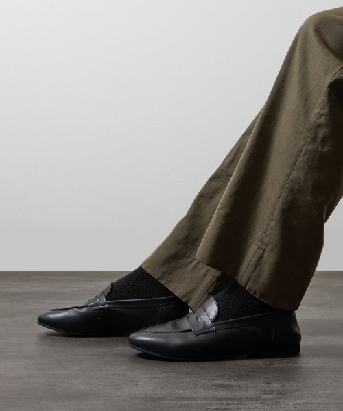 PADRONE（パドローネ）の「PADRONE パドローネ / FT Loafers フラットソールレザーローファー / PU8185-2002（ローファー・メンズ・ブラウン/ブラック・42/41/40）」の14枚目の写真