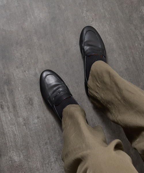PADRONE（パドローネ）の「PADRONE パドローネ / FT Loafers フラットソールレザーローファー / PU8185-2002（ローファー・メンズ・ブラウン/ブラック・42/41/40）」の15枚目の写真