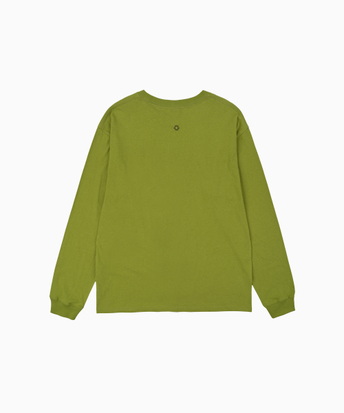 HELLO SUNRISE(ハローサンライズ)の「Sun Stamp 長袖Tシャツ_オリーブ(Tシャツ/カットソー・レディース・オリーブ・SMALL/MEDIUM/LARGE)」の2枚目の写真