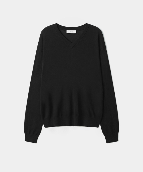 TRIP LE SENS(トリップ ル センス)の「セカンドスキン ウールブレンド Vネック ニット_3COLOR(ニット/セーター・メンズ・チョコ/ブラック/ダークグレー・LARGE/SMALL/MEDIUM)」の10枚目の写真
