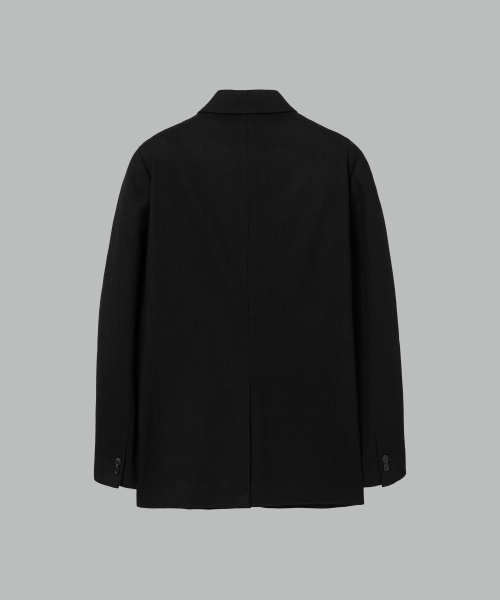 NONBLANK(ノンブランク)の「ウールフランネル ルーズフィットジャケット_BLACK(テーラードジャケット・メンズ・その他・MEDIUM/LARGE/X-LARGE)」の3枚目の写真