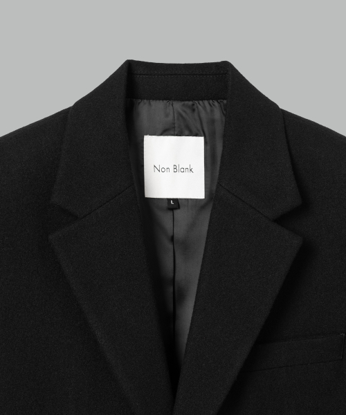 NONBLANK(ノンブランク)の「ウールフランネル ルーズフィットジャケット_BLACK(テーラードジャケット・メンズ・その他・MEDIUM/LARGE/X-LARGE)」の4枚目の写真
