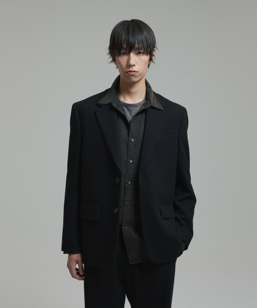 NONBLANK(ノンブランク)の「ウールフランネル ルーズフィットジャケット_BLACK(テーラードジャケット・メンズ・その他・MEDIUM/LARGE/X-LARGE)」の8枚目の写真