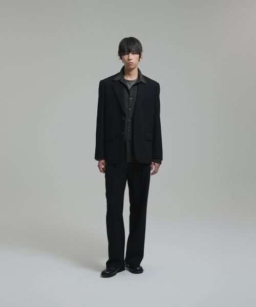 NONBLANK(ノンブランク)の「ウールフランネル ルーズフィットジャケット_BLACK(テーラードジャケット・メンズ・その他・MEDIUM/LARGE/X-LARGE)」の9枚目の写真