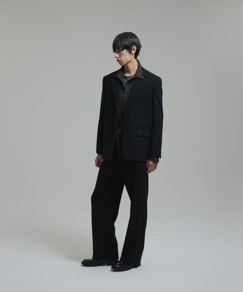 NONBLANK(ノンブランク)の「ウールフランネル ルーズフィットジャケット_BLACK(テーラードジャケット・メンズ・その他・MEDIUM/LARGE/X-LARGE)」の10枚目の写真