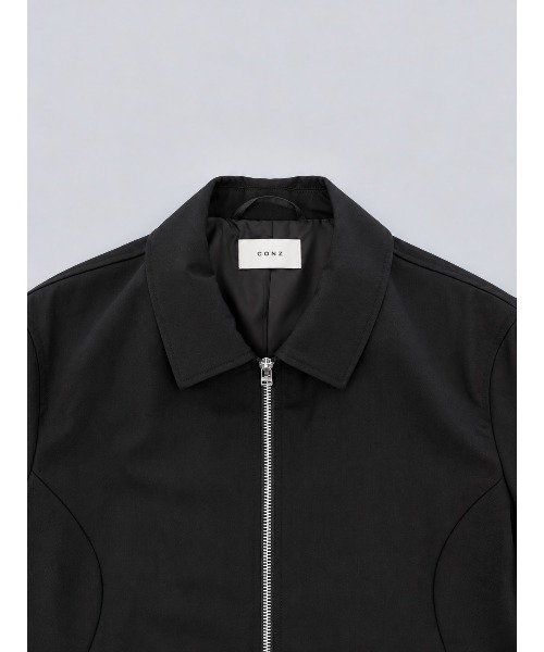 CONZ(コンズ)の「trim fit jacket 2.0(ブルゾン・メンズ・カーキ/ブラック/チャコールグレー・1/3/2)」の4枚目の写真