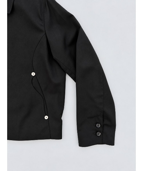 CONZ(コンズ)の「trim fit jacket 2.0(ブルゾン・メンズ・カーキ/ブラック/チャコールグレー・1/3/2)」の5枚目の写真
