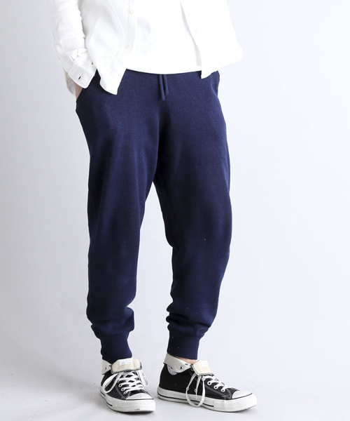 Denime（ドゥニーム）の「CL RIB KNIT PANTS/コットンリネンリブニットパンツ（その他パンツ・メンズ・ネイビー/ベージュ/グリーン・MEDIUM/LARGE/X-LARGE）」の12枚目の写真