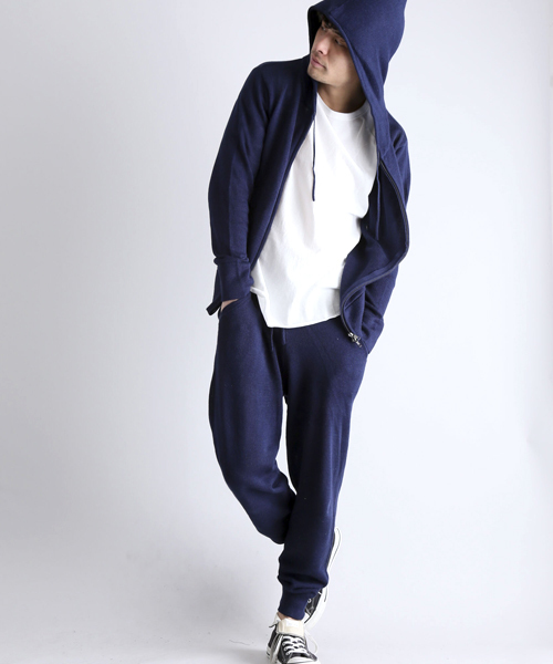 Denime（ドゥニーム）の「CL RIB KNIT PANTS/コットンリネンリブニットパンツ（その他パンツ・メンズ・ネイビー/ベージュ/グリーン・MEDIUM/LARGE/X-LARGE）」の13枚目の写真