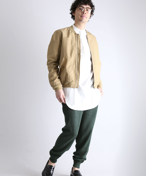 Denime（ドゥニーム）の「CL RIB KNIT PANTS/コットンリネンリブニットパンツ（その他パンツ・メンズ・ネイビー/ベージュ/グリーン・MEDIUM/LARGE/X-LARGE）」の20枚目の写真