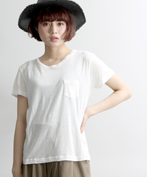 WEGO | WEGO/リネンモダールUネックTシャツ(Tシャツ/カットソー)