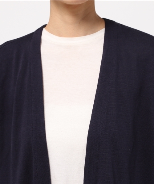ESTNATION（エストネーション）の「ESTNATION ロングカーディガン（カーディガン/ボレロ・レディース・ベージュ/ネイビー・38）」の6枚目の写真