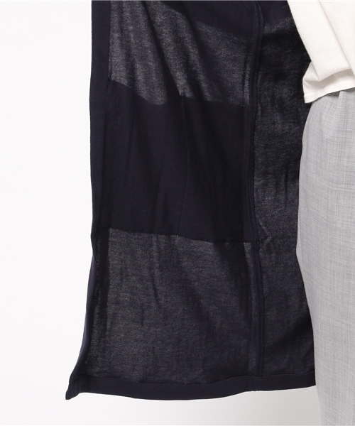 ESTNATION（エストネーション）の「ESTNATION ロングカーディガン（カーディガン/ボレロ・レディース・ベージュ/ネイビー・38）」の8枚目の写真