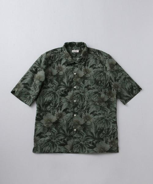 Bevilacqua（ベヴィラクア）の「＜BEVILACQUA （ベヴィラクア）＞ UA別注 OPEN S/S（シャツ/ブラウス・メンズ・ケリー/ネイビー・MEDIUM/LARGE）」の2枚目の写真