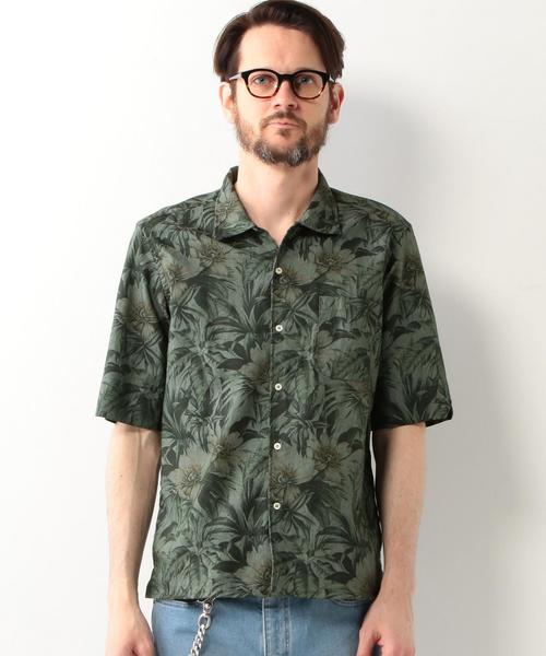 Bevilacqua（ベヴィラクア）の「＜BEVILACQUA （ベヴィラクア）＞ UA別注 OPEN S/S（シャツ/ブラウス・メンズ・ケリー/ネイビー・MEDIUM/LARGE）」の4枚目の写真