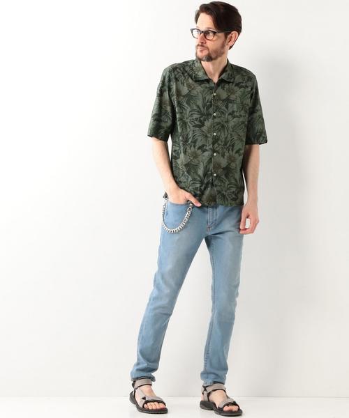 Bevilacqua（ベヴィラクア）の「＜BEVILACQUA （ベヴィラクア）＞ UA別注 OPEN S/S（シャツ/ブラウス・メンズ・ケリー/ネイビー・MEDIUM/LARGE）」の6枚目の写真