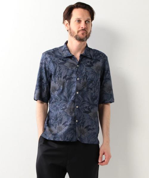 Bevilacqua（ベヴィラクア）の「＜BEVILACQUA （ベヴィラクア）＞ UA別注 OPEN S/S（シャツ/ブラウス・メンズ・ケリー/ネイビー・MEDIUM/LARGE）」の9枚目の写真