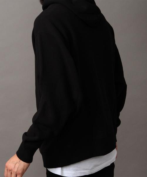 BEAUTY&YOUTH UNITED ARROWS（ビューティーアンドユースユナイテッドアローズ）の「BY ∴ ビッグ スウェット パーカー◆（パーカー・メンズ・ブラック/ダークブラウン/ネイビー・MEDIUM/SMALL/LARGE）」の7枚目の写真