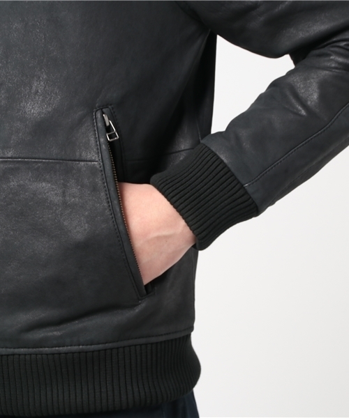 Pretty Green レザージャケット Pretty Green（プリティーグリーン）の「RANDALL ジップアップ