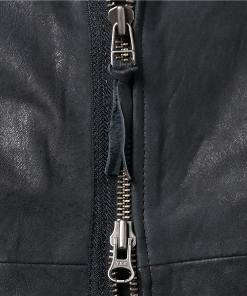 Pretty Green レザーボンバージャケット　サイズ2 Pretty Green（プリティーグリーン）の「ALBION ジップアップ レザー