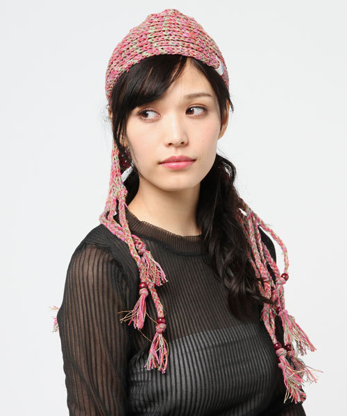 チャイハネ(チャイハネ)の「【チャイハネ】HEMP&COTTON ロングフリンジターバン(ヘアバンド・レディース・ホワイト/レインボー/マスタード/ブラック・FREE)」の14枚目の写真