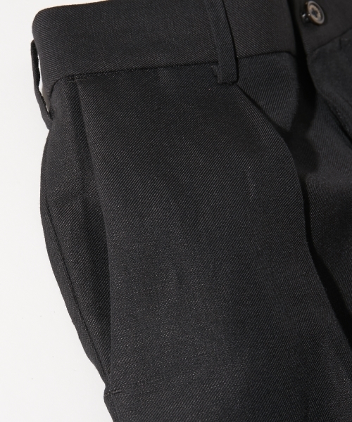 markaware（マーカウェア）の「MARKAWARE マーカウェア /  1 TUCK PEGTOP TROUSERS / A17A-07PT01C（スラックス・メンズ・ブラック・1/2/3）」の6枚目の写真