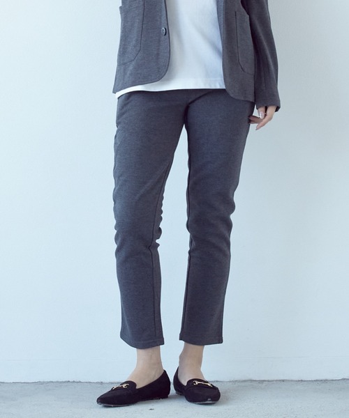 VIBGYOR（ヴィブジョー）の「カルゼアンクルパンツ(BL)（スラックス・レディース・ブラック/杢グレー/ネイビー/チャコールグレー・X-LARGE/LARGE/MEDIUM）」の18枚目の写真