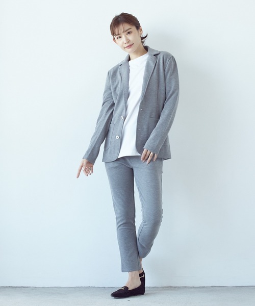 VIBGYOR（ヴィブジョー）の「カルゼアンクルパンツ(BL)（スラックス・レディース・ブラック/杢グレー/ネイビー/チャコールグレー・X-LARGE/LARGE/MEDIUM）」の20枚目の写真