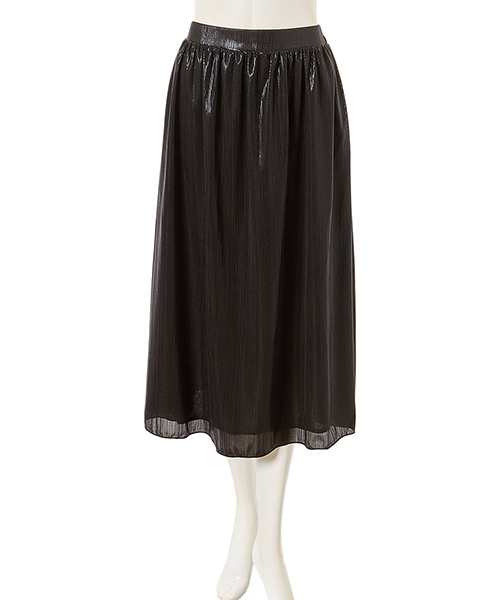 fifth（フィフス）の「グリッタープリーツスカート（スカート・レディース・ブラック/シルバー・MEDIUM）」の3枚目の写真