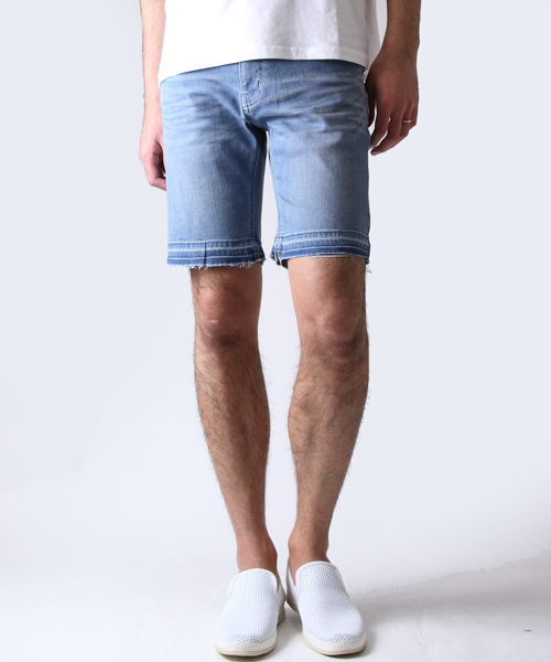 JACKROSE（ジャックローズ）の「COOLMAXストレッチデニムショーツ（デニムパンツ・メンズ・サックスブルー/インディゴブルー・L/S/M）」の2枚目の写真