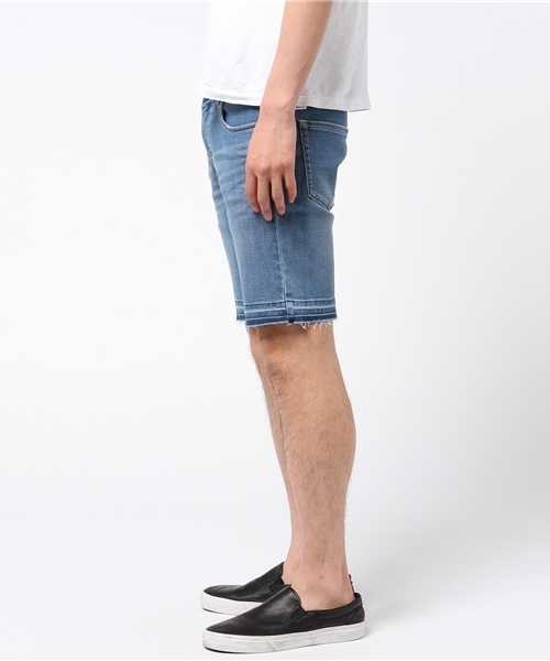 JACKROSE（ジャックローズ）の「COOLMAXストレッチデニムショーツ（デニムパンツ・メンズ・サックスブルー/インディゴブルー・L/S/M）」の3枚目の写真