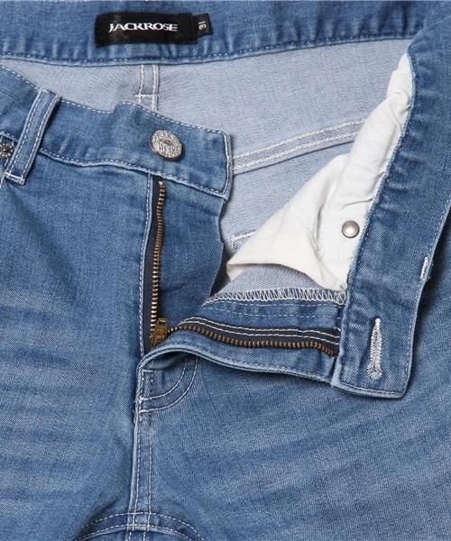 JACKROSE（ジャックローズ）の「COOLMAXストレッチデニムショーツ（デニムパンツ・メンズ・サックスブルー/インディゴブルー・L/S/M）」の10枚目の写真