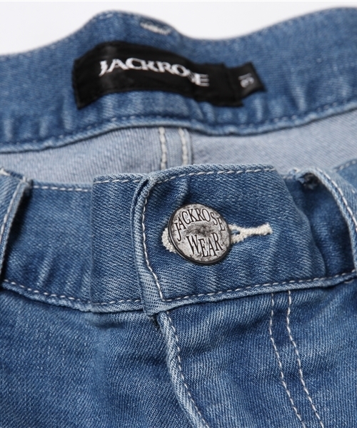 JACKROSE（ジャックローズ）の「COOLMAXストレッチデニムショーツ（デニムパンツ・メンズ・サックスブルー/インディゴブルー・L/S/M）」の11枚目の写真