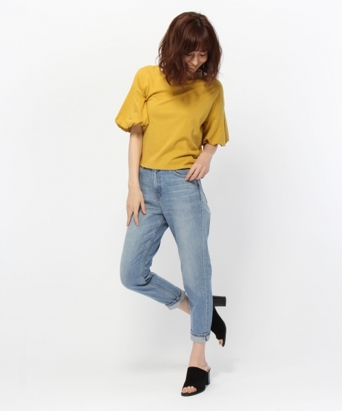 LAKOLE(ラコレ)の「マムフィットハイライズライトウォッシュデニム / LAKOLE(デニムパンツ・レディース・クリアブルー・25inch/24inch/23inch/26inch/27inch)」の3枚目の写真