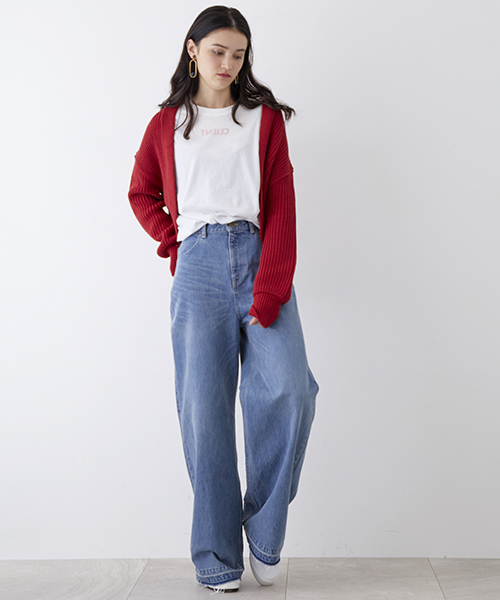 UNITED TOKYO（ユナイテッドトウキョウ）の「カタアゼエフォートカーディガン（カーディガン/ボレロ・レディース・ブラック/レッド/マスタード・1）」の8枚目の写真