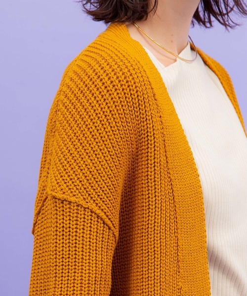 UNITED TOKYO（ユナイテッドトウキョウ）の「カタアゼエフォートカーディガン（カーディガン/ボレロ・レディース・ブラック/レッド/マスタード・1）」の21枚目の写真